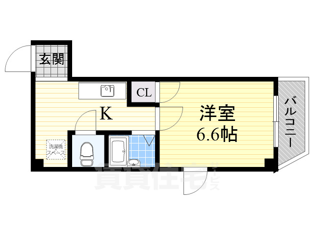 地下鉄長堀鶴見緑地線 西大橋駅 徒歩6分 8階建 築25年の間取り写真
