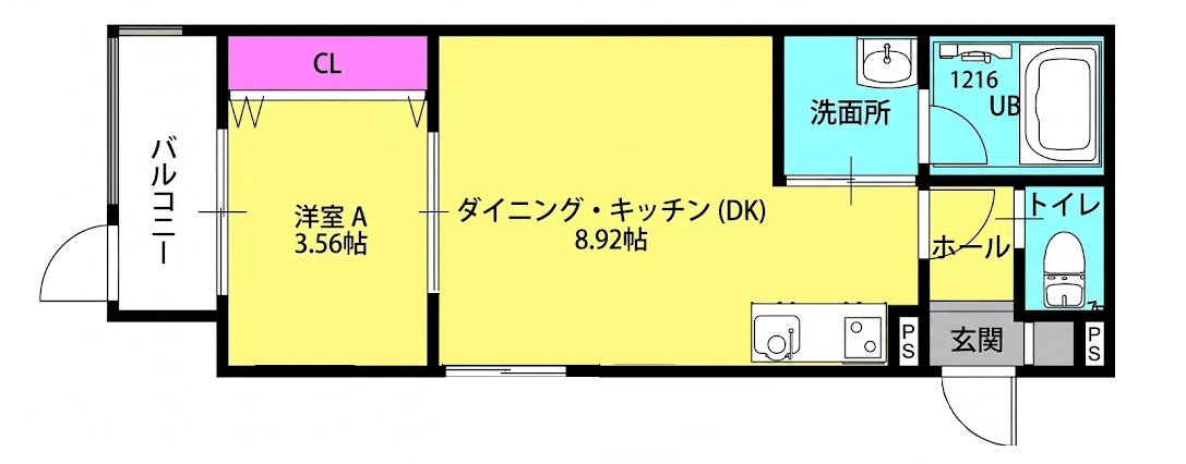 ジュネスMimi東加古川の間取り写真