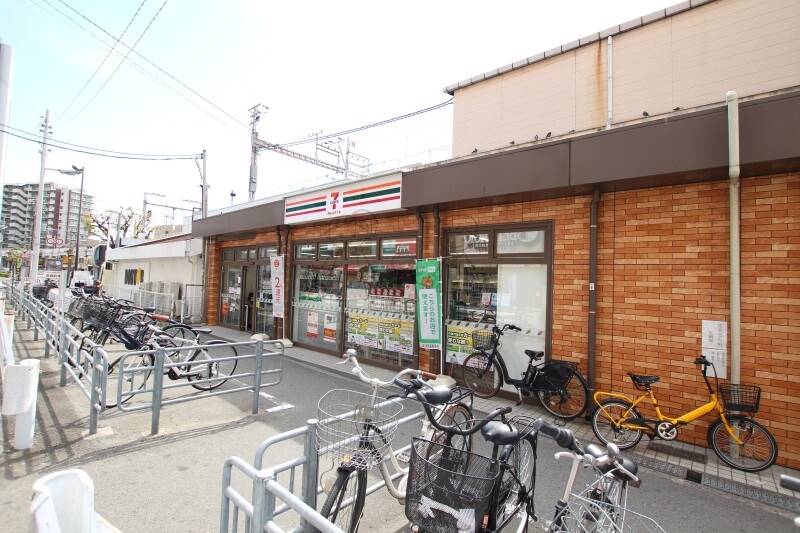 コンビニ　セブンイレブンハートインJR寺田町駅北口店（コンビニ）まで168m