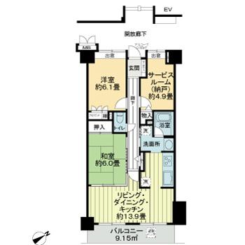 サーパス昭和町の間取り写真