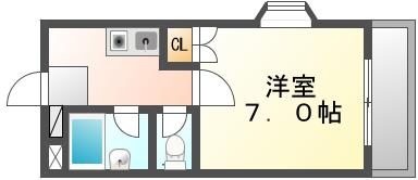 ＪＲ宇野線 妹尾駅 徒歩13分 3階建 築32年の間取り写真