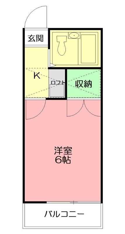 ＪＲ東海道本線 平塚駅 徒歩17分 2階建 築40年の間取り写真