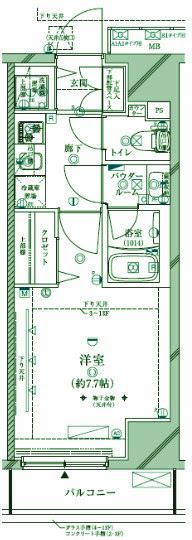 クレイシア三軒茶屋の間取り写真