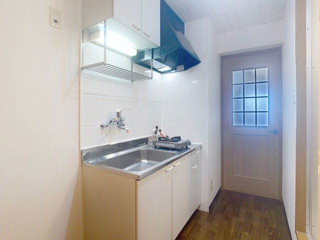 キッチン　掲載写真は空室の別部屋を掲載しております。実際のお部屋と仕様