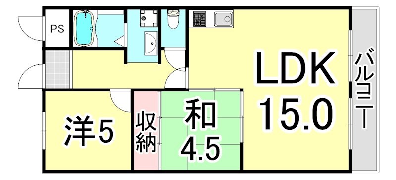 ベルトゥリー須磨の間取り写真