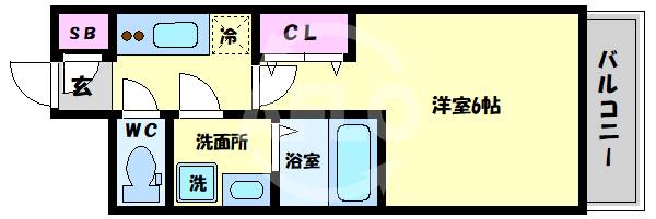 エスリードレジデンス大阪弁天町の間取り写真