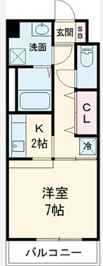 シャンベルジュK☆Tの間取り写真