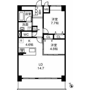 地下鉄東山線 覚王山駅 徒歩11分 5階建 築4年の間取り写真