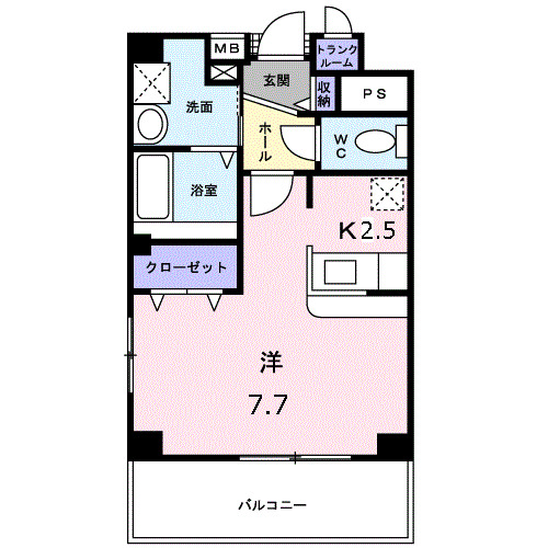 ＪＲ中央線 西荻窪駅 徒歩8分 3階建 築23年の間取り写真