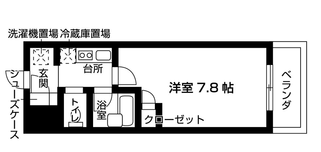 カメリアスチューデントコートの間取り写真