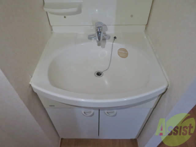 洗面設備　洗面台は独立していて使いやすそうです～。