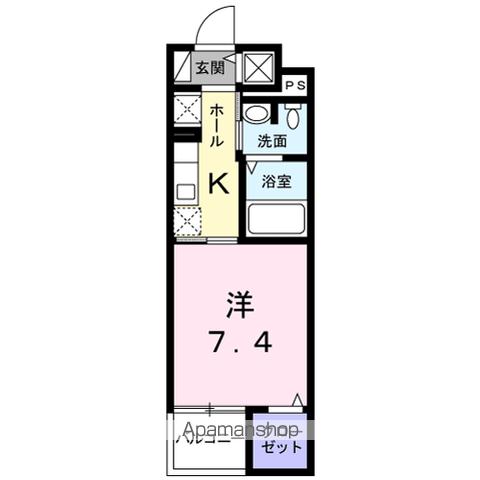 ＪＲ中央線 豊田駅 徒歩10分 5階建 築8年の間取り写真