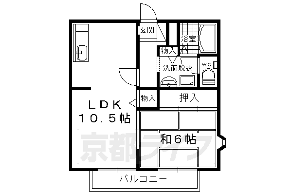 メゾン雲母坂の間取り写真
