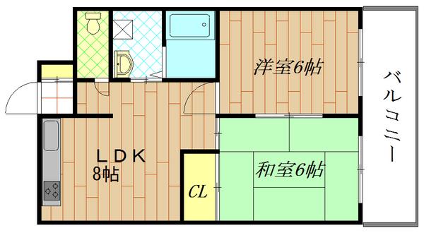 塩山第二マンションの間取り