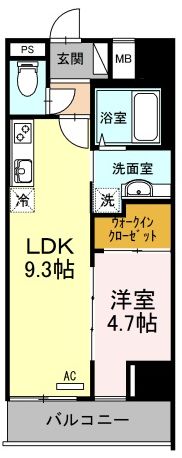 福山市野上町のマンションの間取り