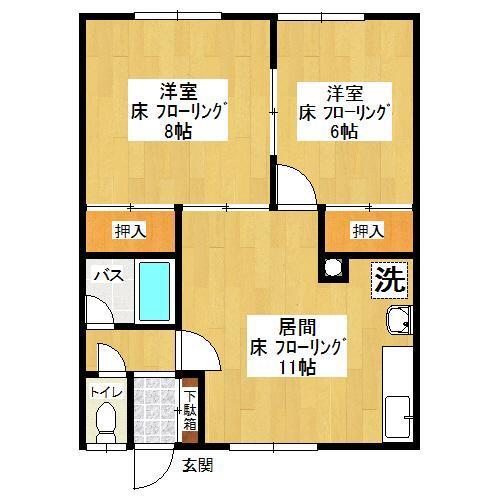 美山第１マンションの間取り