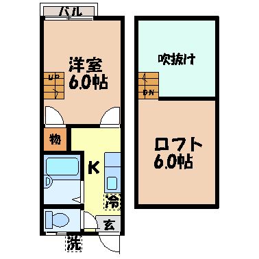 シャトル清水の間取り