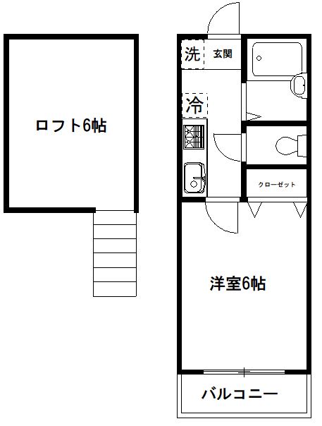 東京メトロ有楽町線 和光市駅 徒歩15分 2階建 築21年の間取り写真
