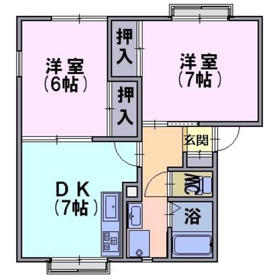 シェモアＡ．Ｎの間取り