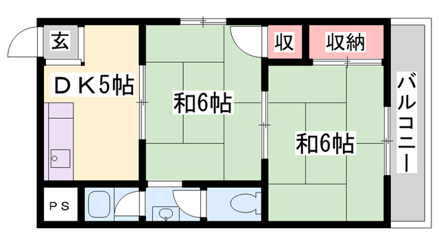 下手野NSハイツの間取り