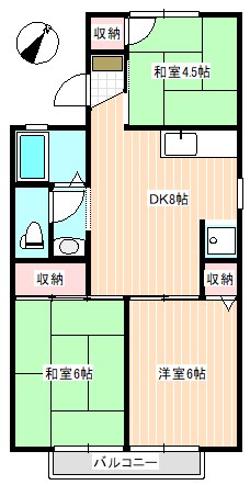 メゾン中川の間取り