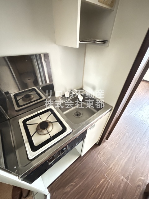 キッチン　１口ガスコンロ設置済！お引越し後すぐにお料理できます☆