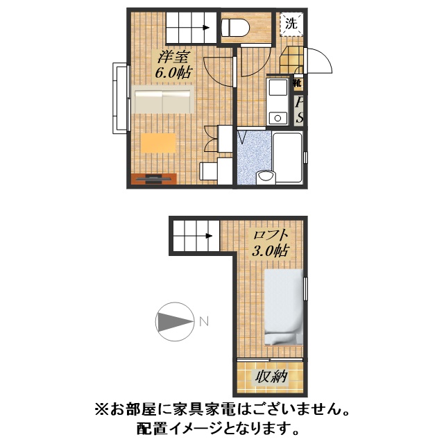 フラット3の間取り