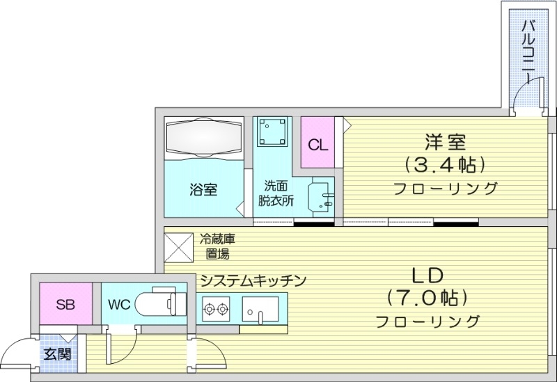 Court　Tiaraの間取り