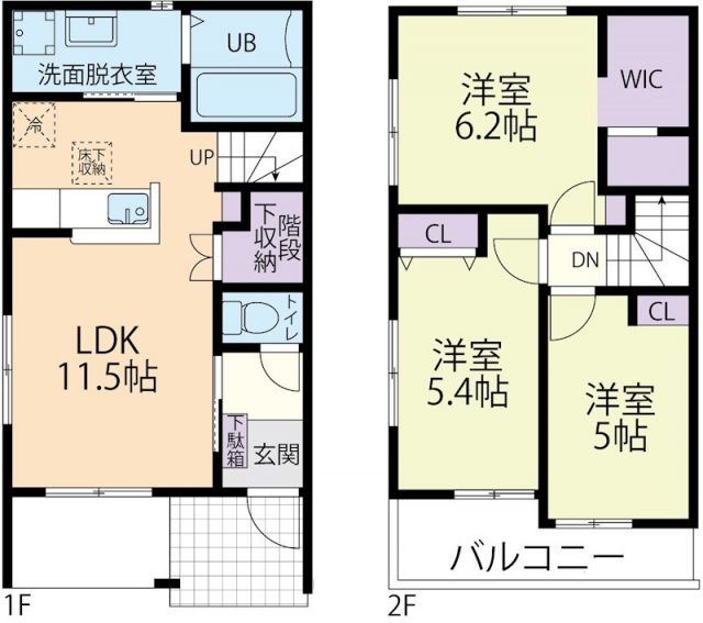 小美玉市栗又四ケのアパートの間取り