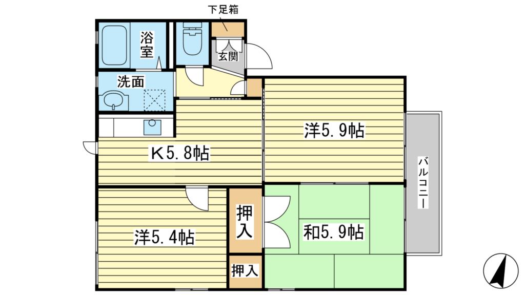 【サニーパークハイツの間取り】