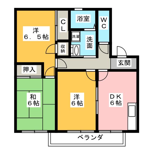 フローリオ砂口の間取り