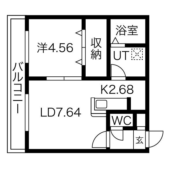 【somnium宮の沢(ソミューム)の間取り】