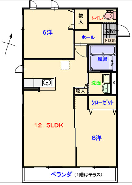 Ｒ．Ｒｅｓｉｄｅｎｃｅの間取り