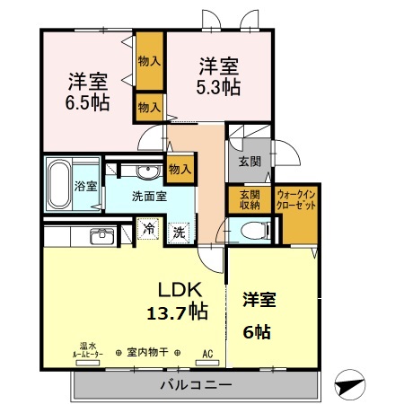 セジュール　NANAの間取り