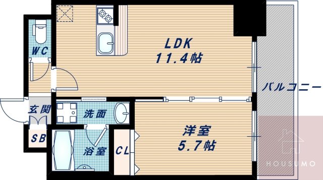 ORSUS新大阪の間取り