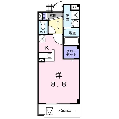 【ひたちなか市共栄町のマンションの間取り】