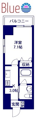 藤沢市鵠沼石上のマンションの間取り