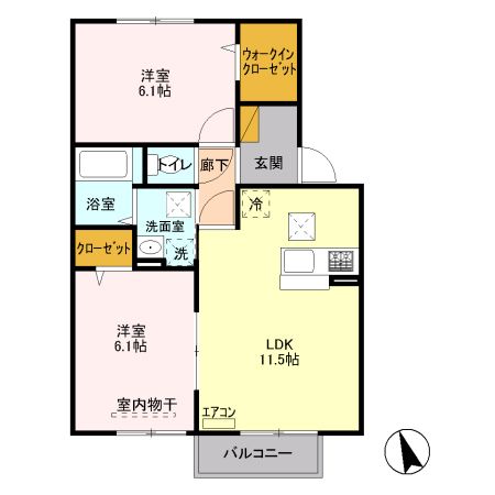 プロスパー Ｍの間取り