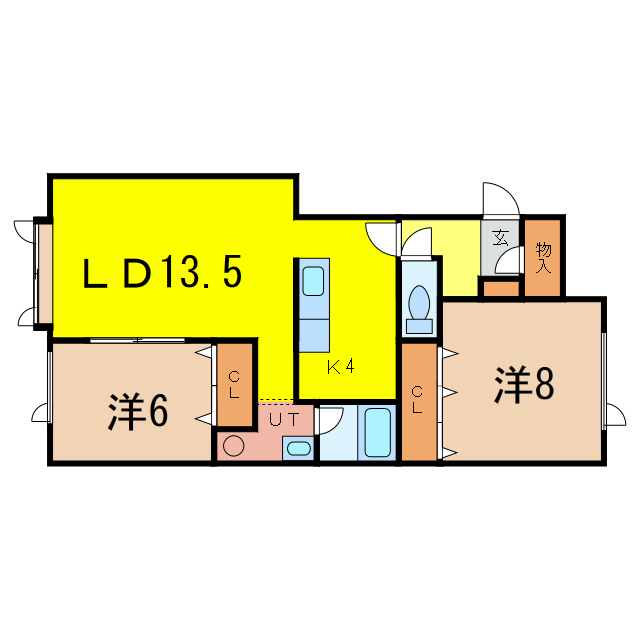 ラルジュＣ棟の間取り