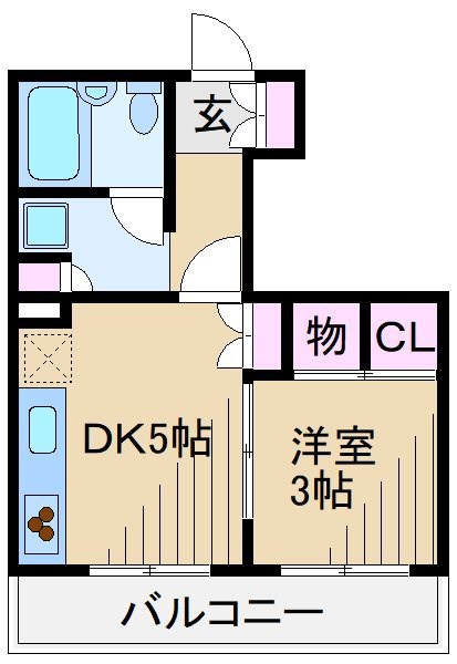 横浜市港北区篠原町のマンションの間取り