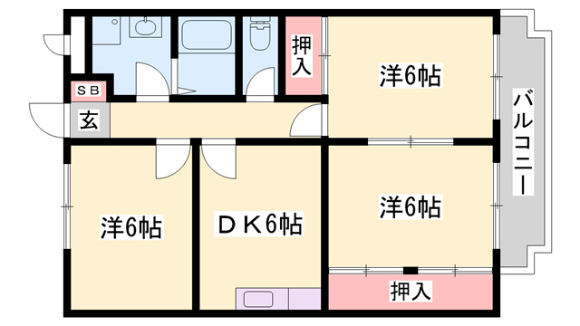 大中マリッチの間取り