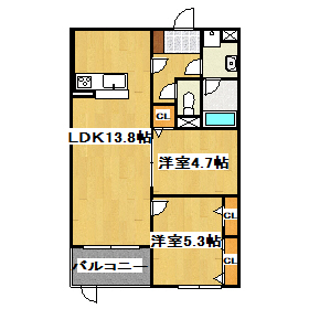 クレアトゥールの間取り