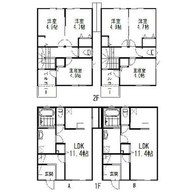 アメニティEの間取り