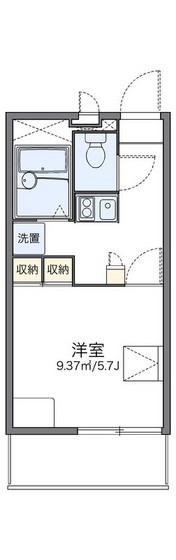 レオパレスプラムフィールドの間取り