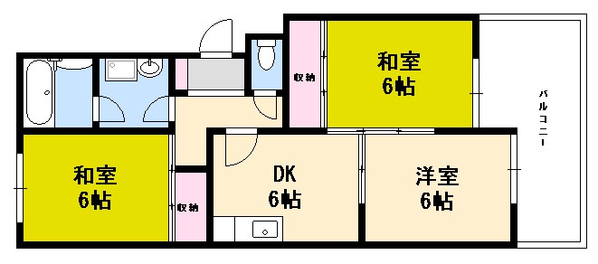 広島市西区井口のマンションの間取り