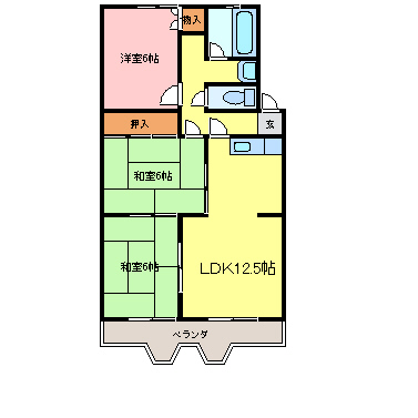 シャトー清城の間取り