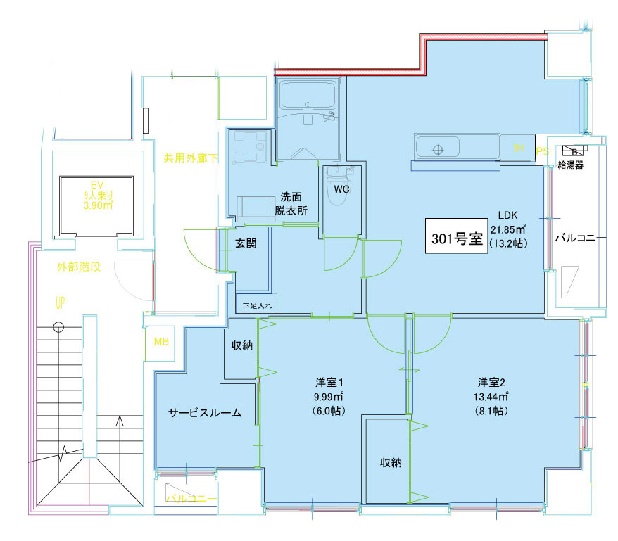 Tasso長町南の間取り