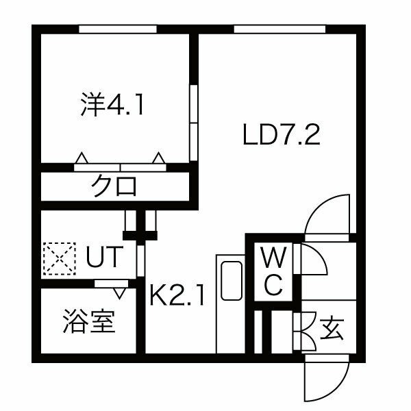 札幌市北区北三十二条西のマンションの間取り