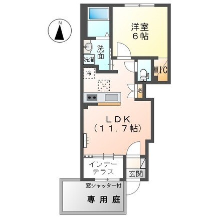 稲沢市一色中屋敷町新築アパートIII期の間取り