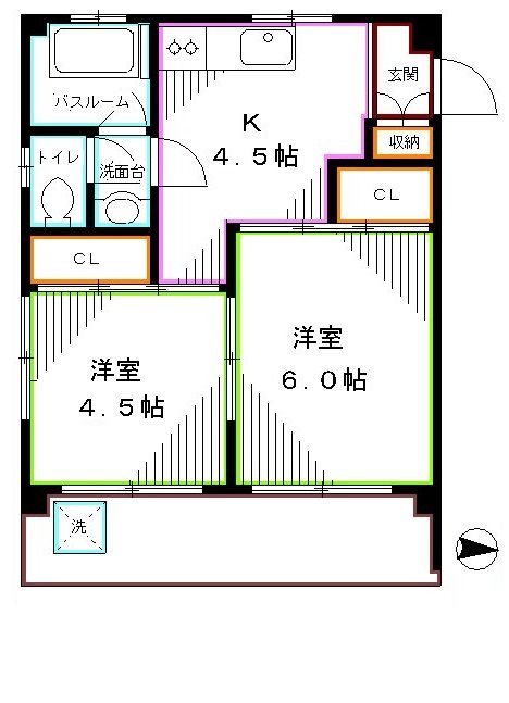 岩佐ビルの間取り